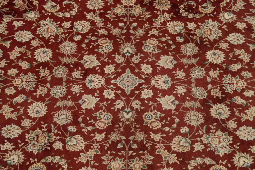 Vegetable Dye Wool/ Silk Floral Aubusson Oriental Area Rug 9x12