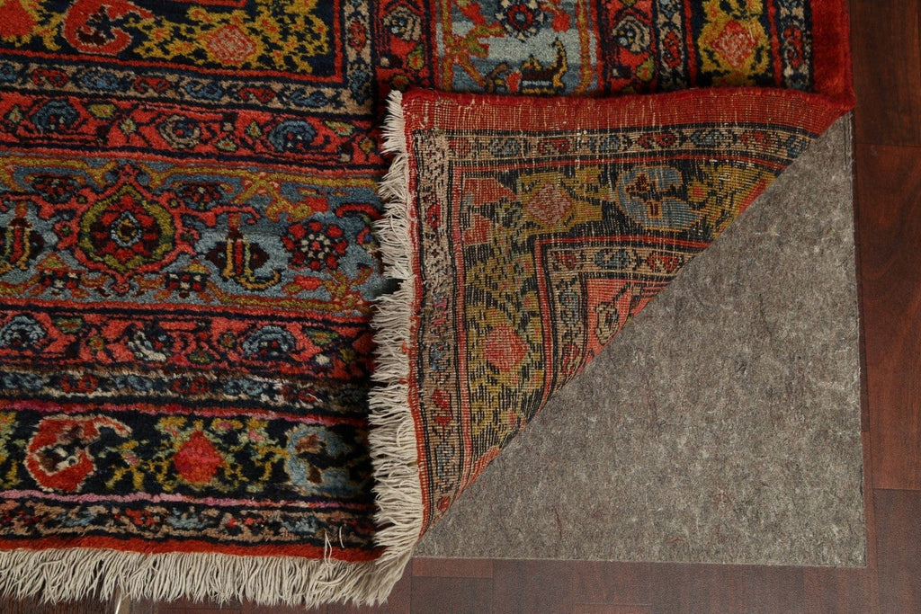 Antique 100% Vegetable Dye Bidjar Halvaei Persian Area Rug 14x24