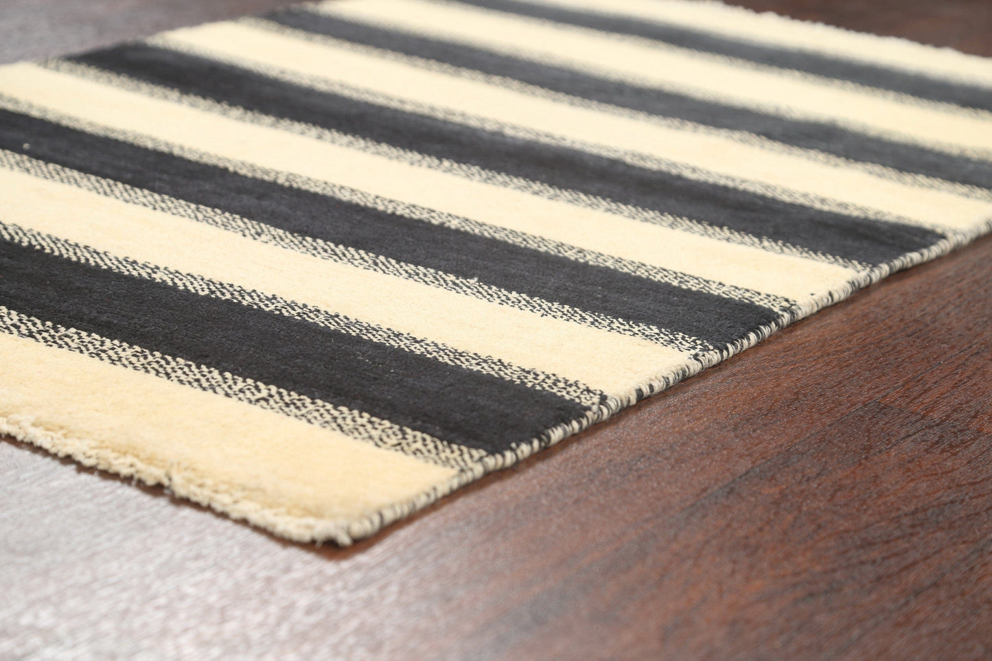 Stripe Modern Gabbeh Kashkoli Oriental Area Rug 3x4