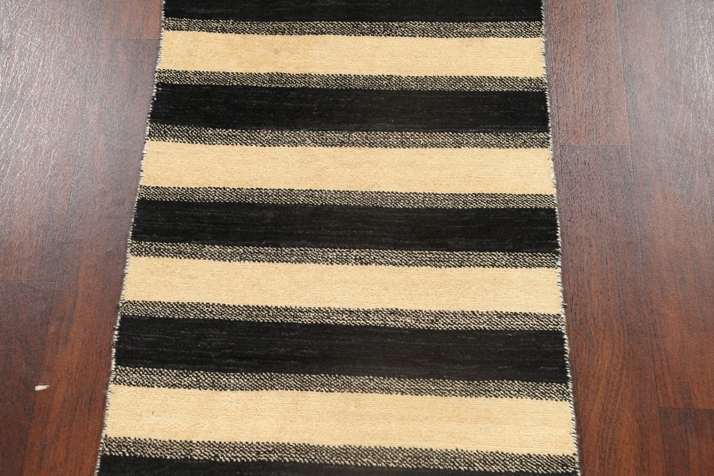 Stripe Modern Gabbeh Kashkoli Oriental Area Rug 3x4