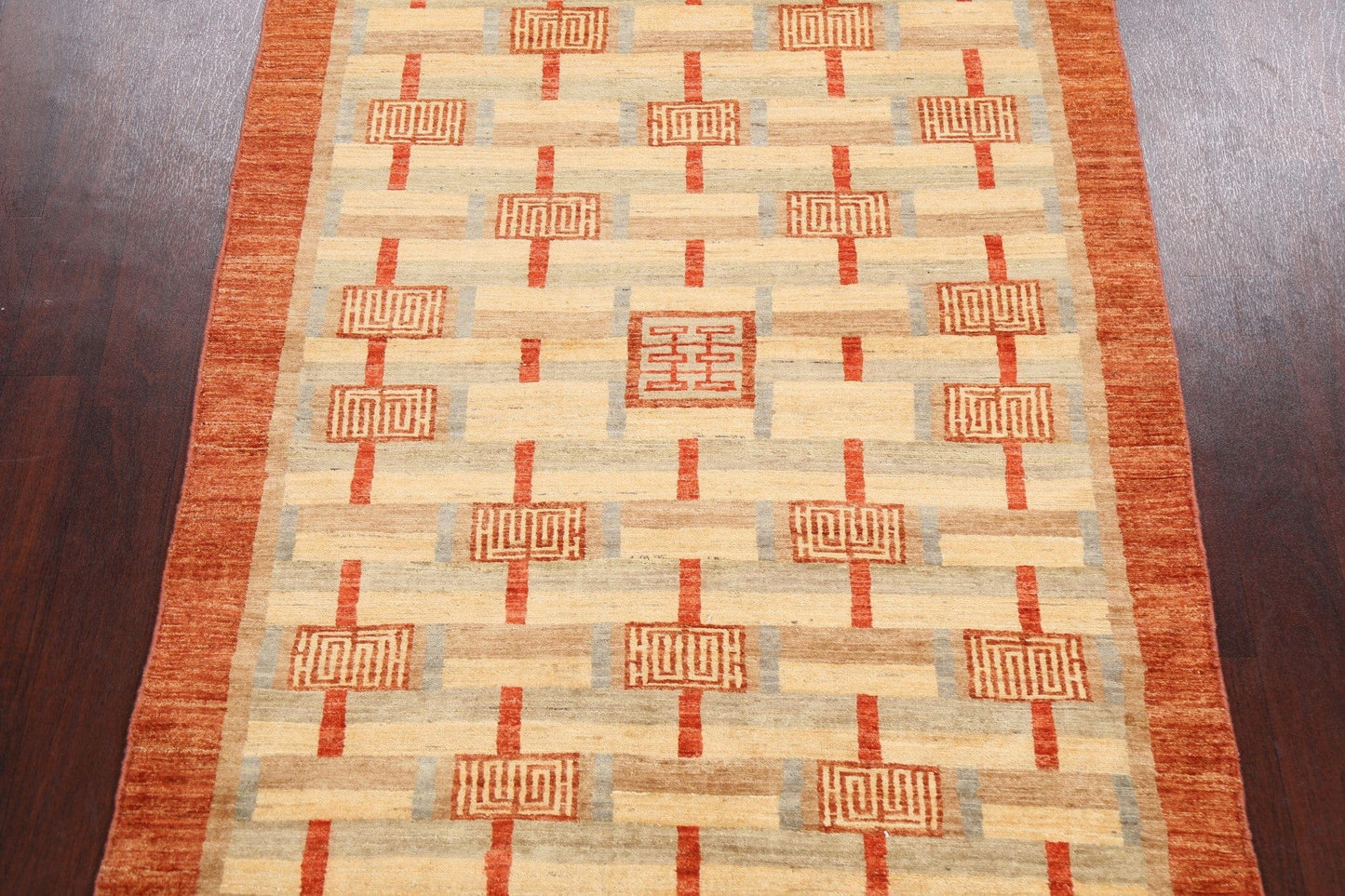 Geometric Gabbeh Kashkoli Oriental Area Rug 4x6