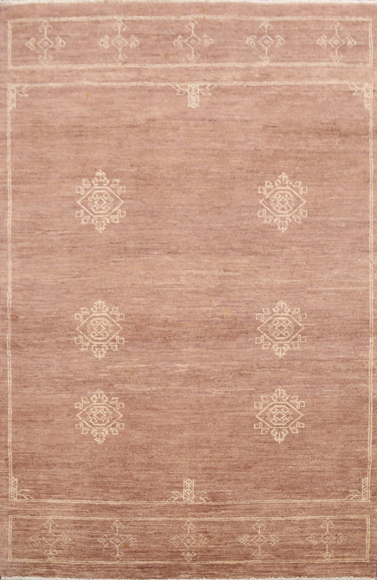 Contemporary Gabbeh Kashkoli Oriental Area Rug 5x7