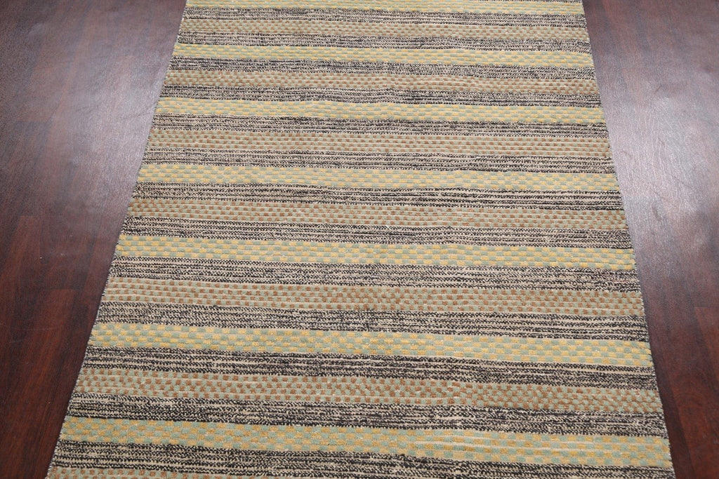 Stripe Contemporary Gabbeh Kashkoli Oriental Area Rug 5x8