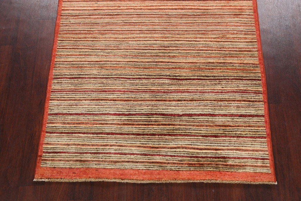 Contemporary Gabbeh Kashkoli Oriental Area Rug 4x6