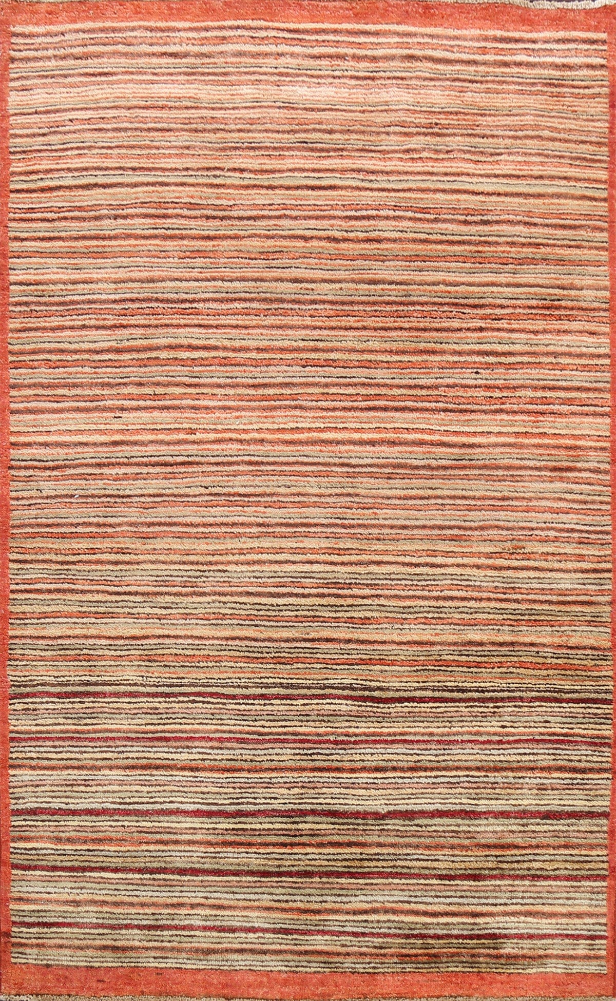 Contemporary Gabbeh Kashkoli Oriental Area Rug 4x6