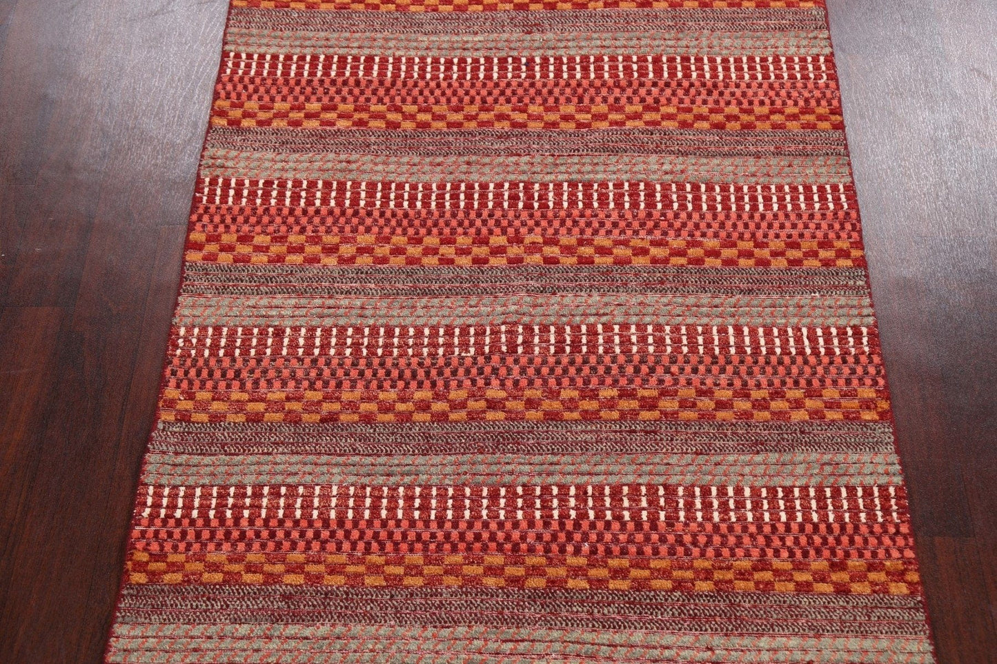 Contemporary Gabbeh Kashkoli Oriental Area Rug 4x6