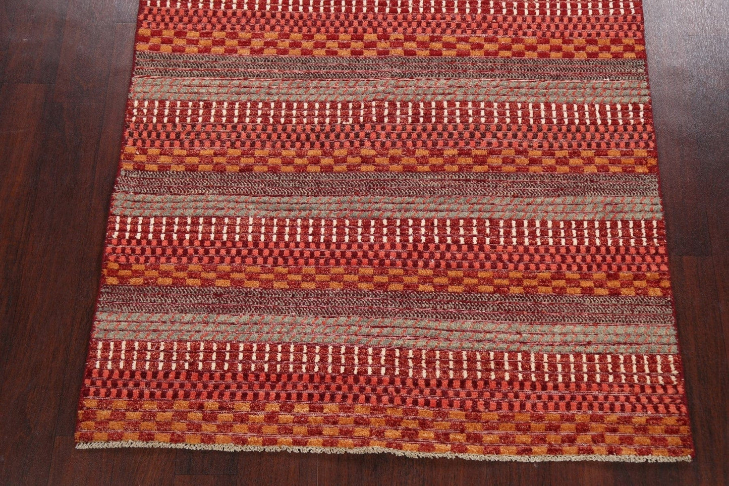 Contemporary Gabbeh Kashkoli Oriental Area Rug 4x6