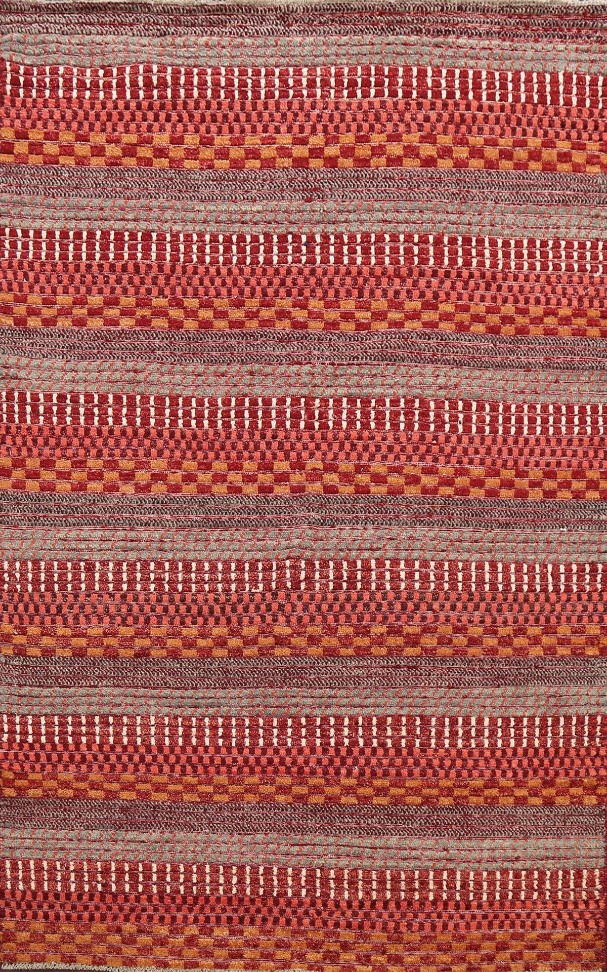 Contemporary Gabbeh Kashkoli Oriental Area Rug 4x6