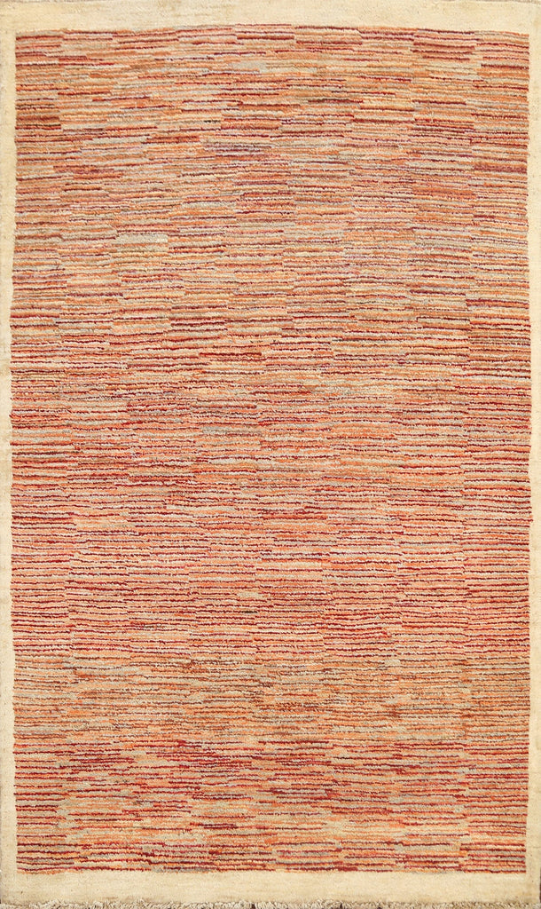 Contemporary Gabbeh Kashkoli Oriental Area Rug 4x7