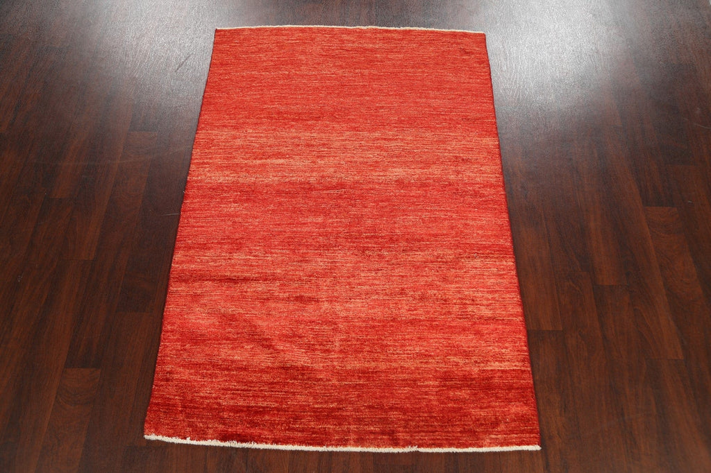 Abstract Contemporary Gabbeh Kashkoli Oriental Area Rug 4x6