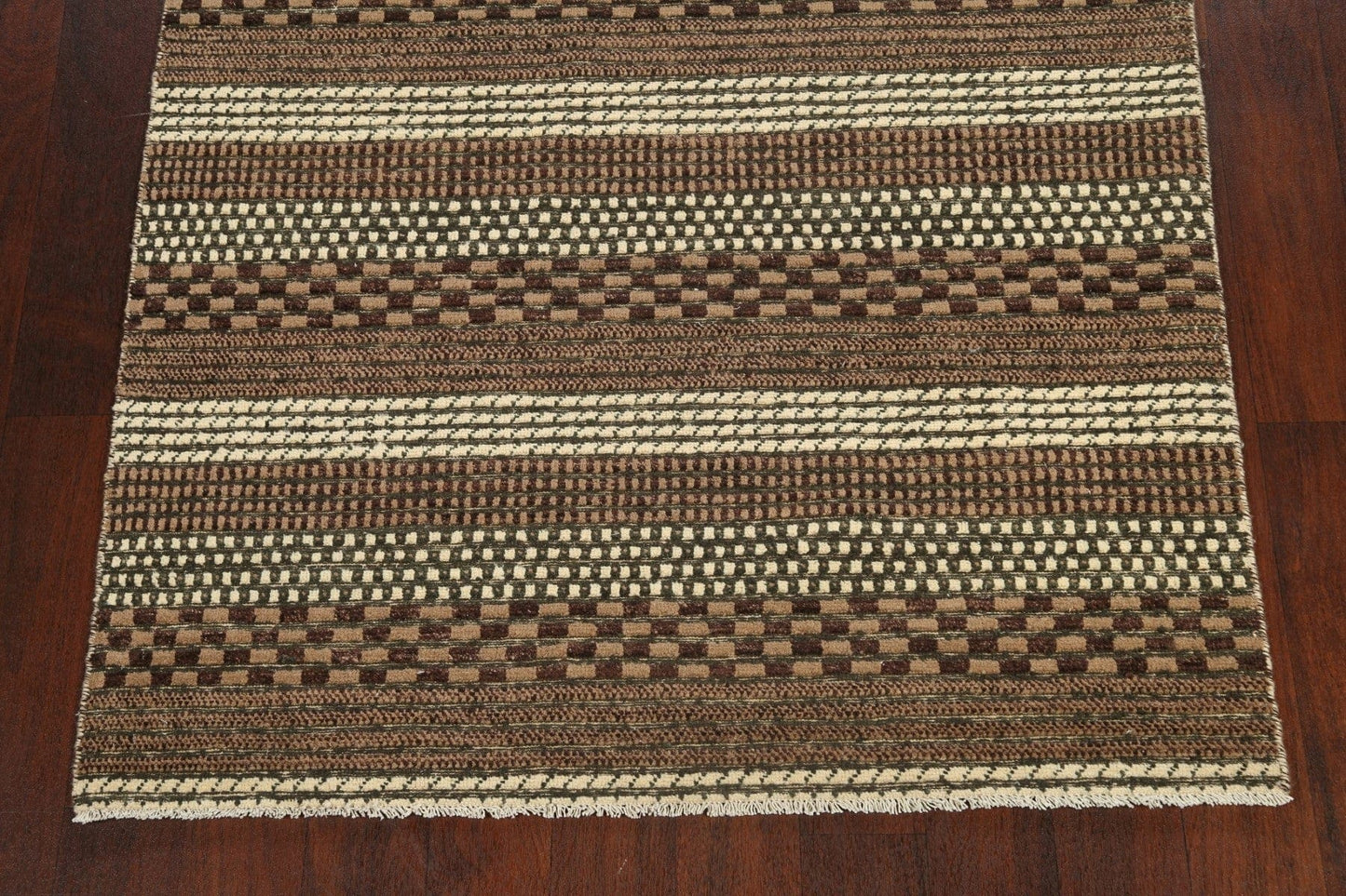 Contemporary Gabbeh Kashkoli Oriental Area Rug 4x6