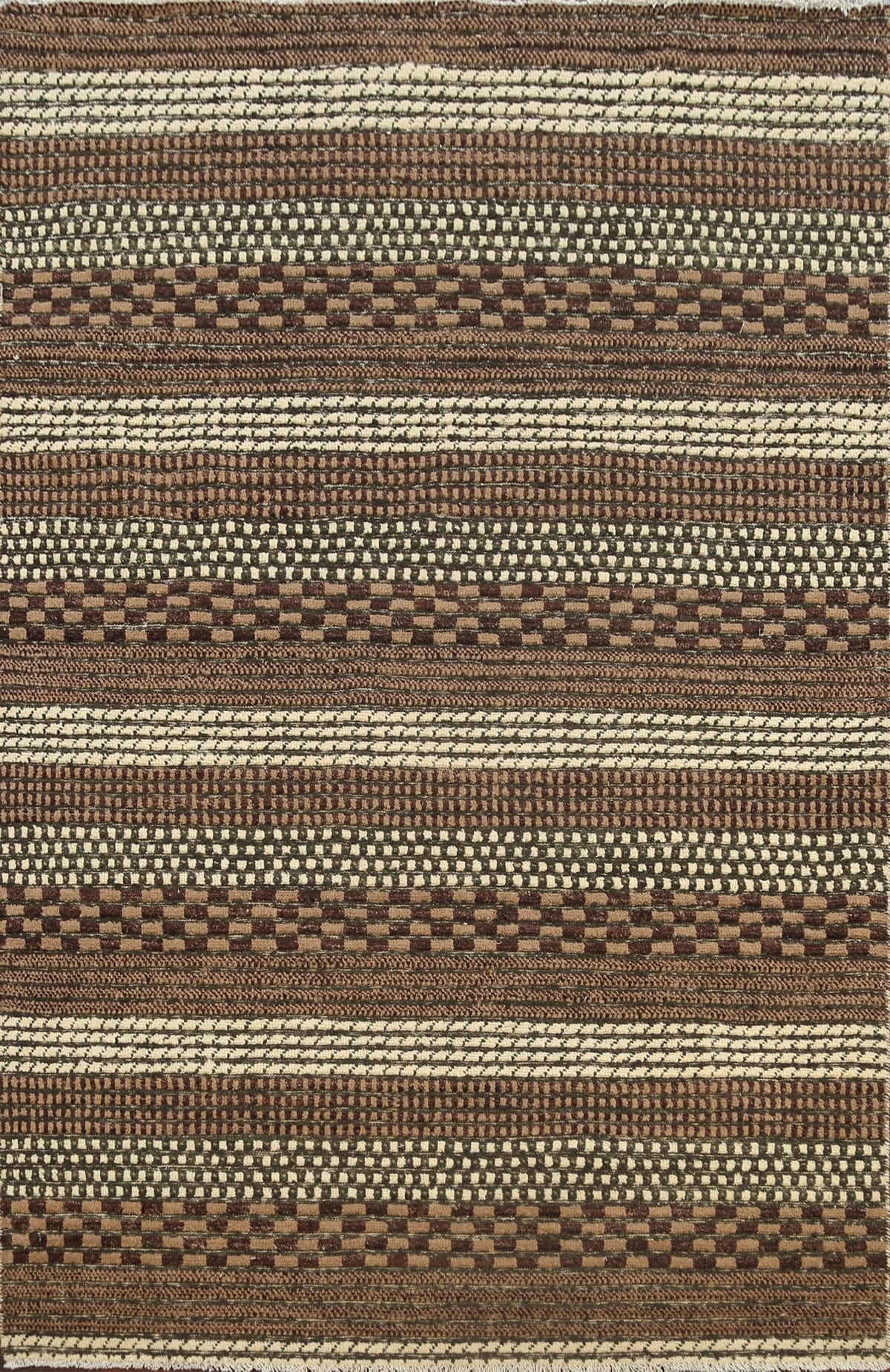 Contemporary Gabbeh Kashkoli Oriental Area Rug 4x6