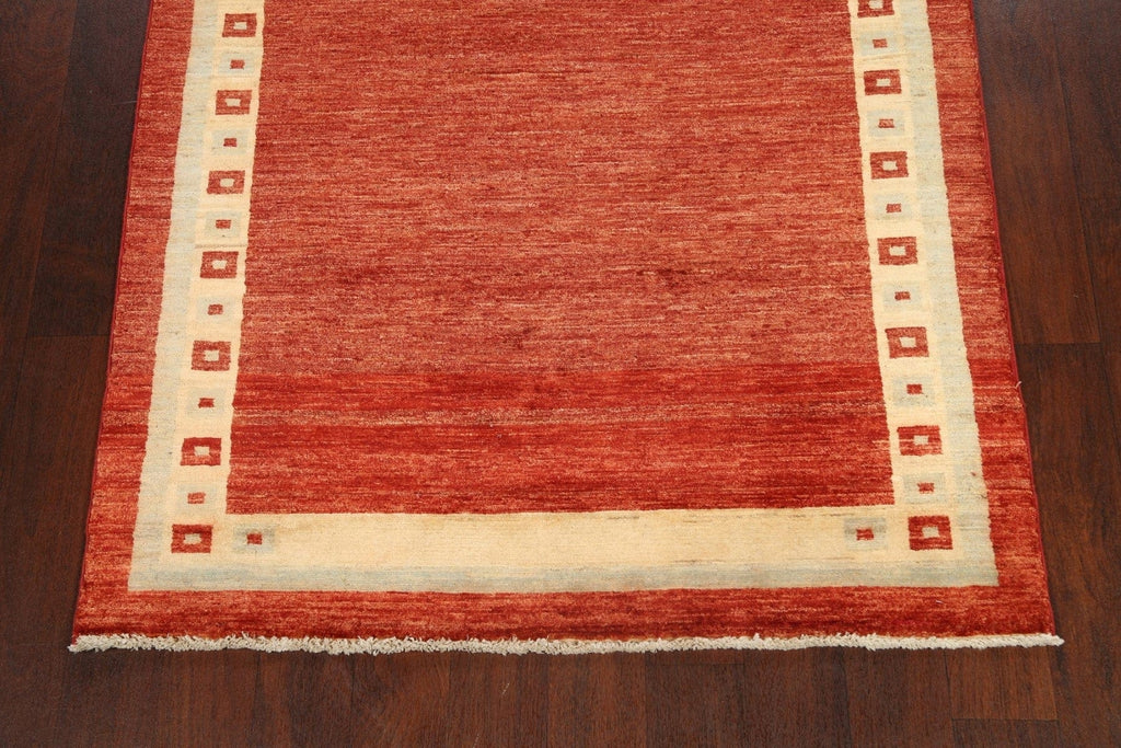 Contemporary Gabbeh Kashkoli Area Rug 4x6