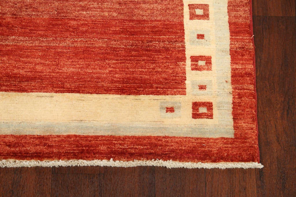 Contemporary Gabbeh Kashkoli Area Rug 4x6