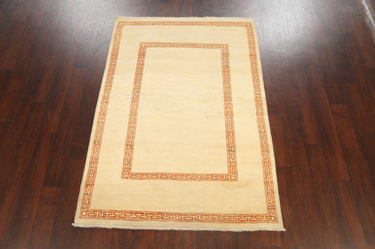 Contemporary Gabbeh Kashkoli Oriental Area Rug 4x6