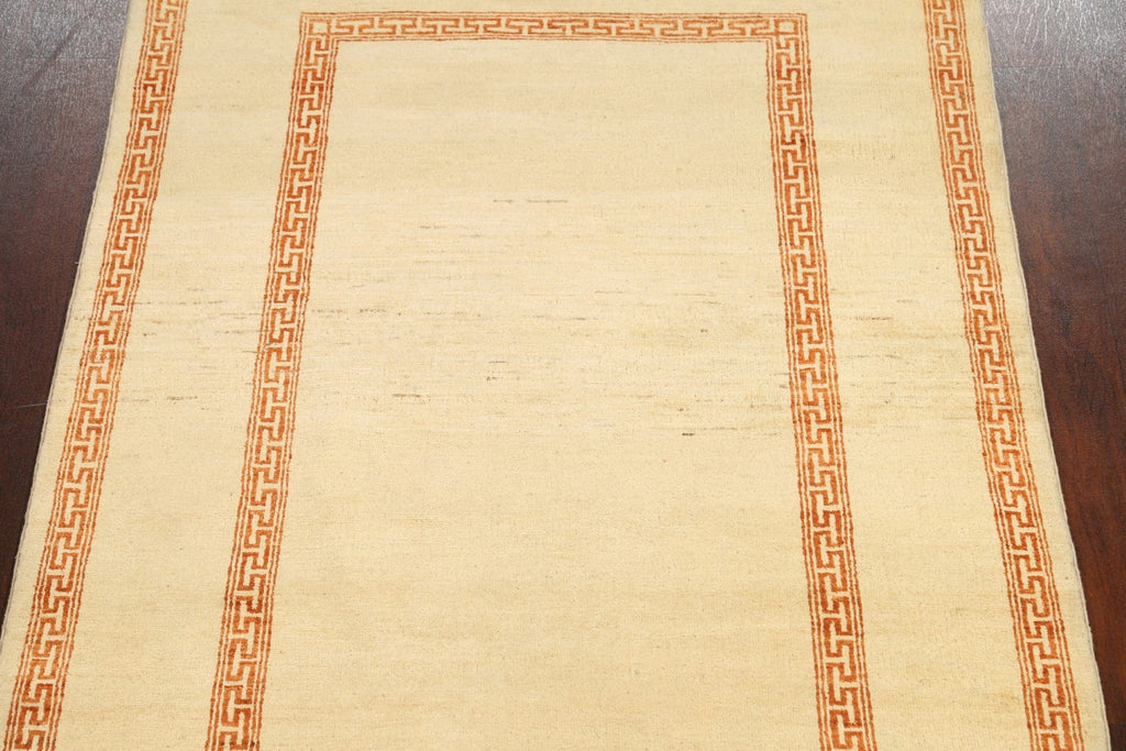 Contemporary Gabbeh Kashkoli Oriental Area Rug 4x6