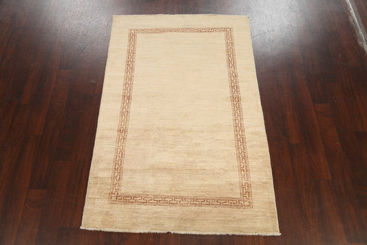 Contemporary Gabbeh Kashkoli Oriental Area Rug 4x6