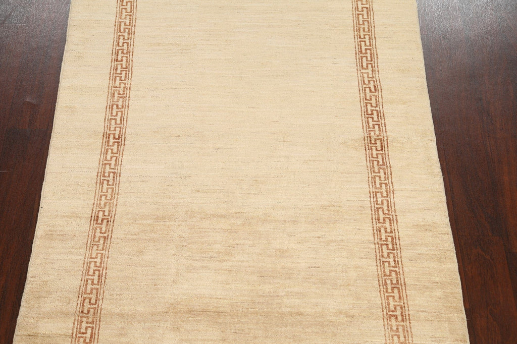 Contemporary Gabbeh Kashkoli Oriental Area Rug 4x6