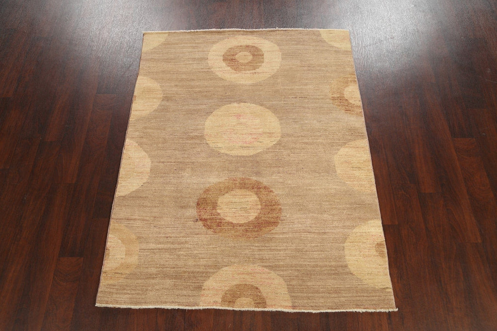 Contemporary Gabbeh Kashkoli Oriental Area Rug 4x6