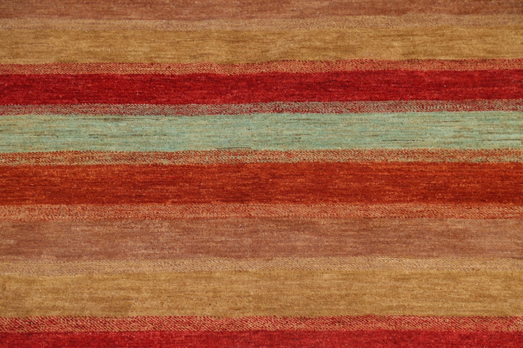 Stripe Contemporary Gabbeh Kashkoli Area Rug 5x6