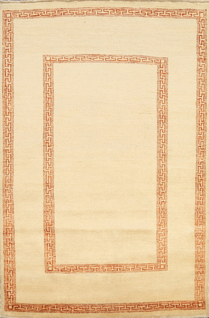 Contemporary Gabbeh Kashkoli Oriental Area Rug 4x6