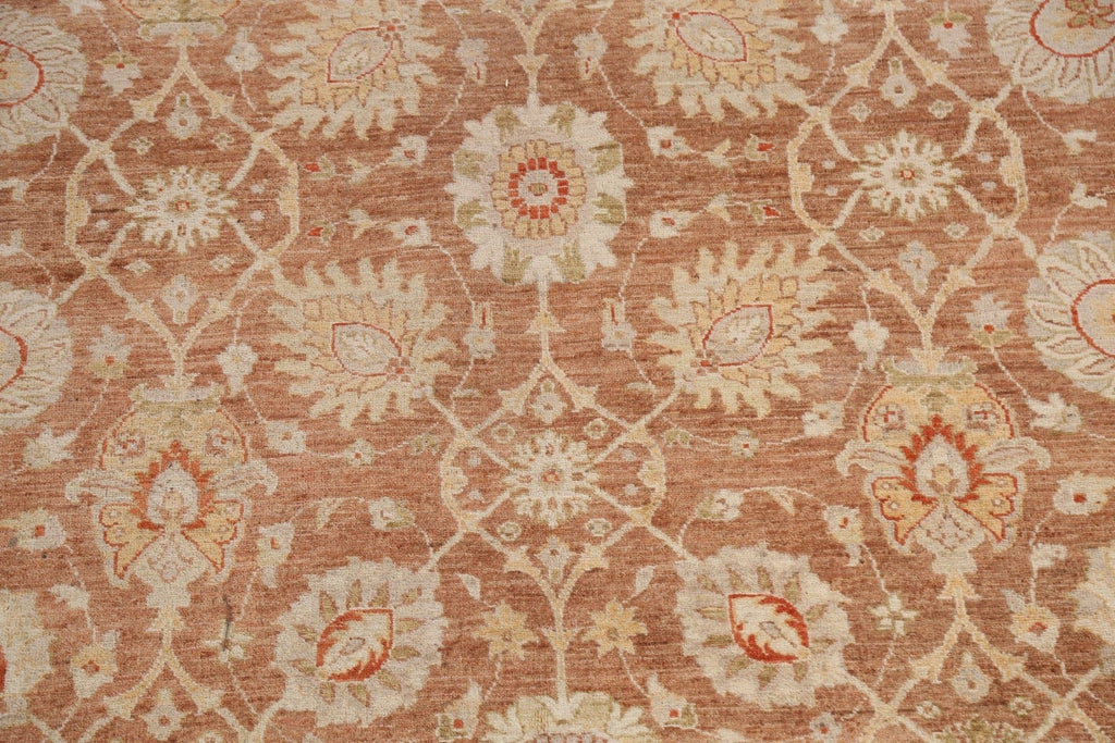 100% Vegetable Dye Floral Ziegler Oriental Area Rug 9x12