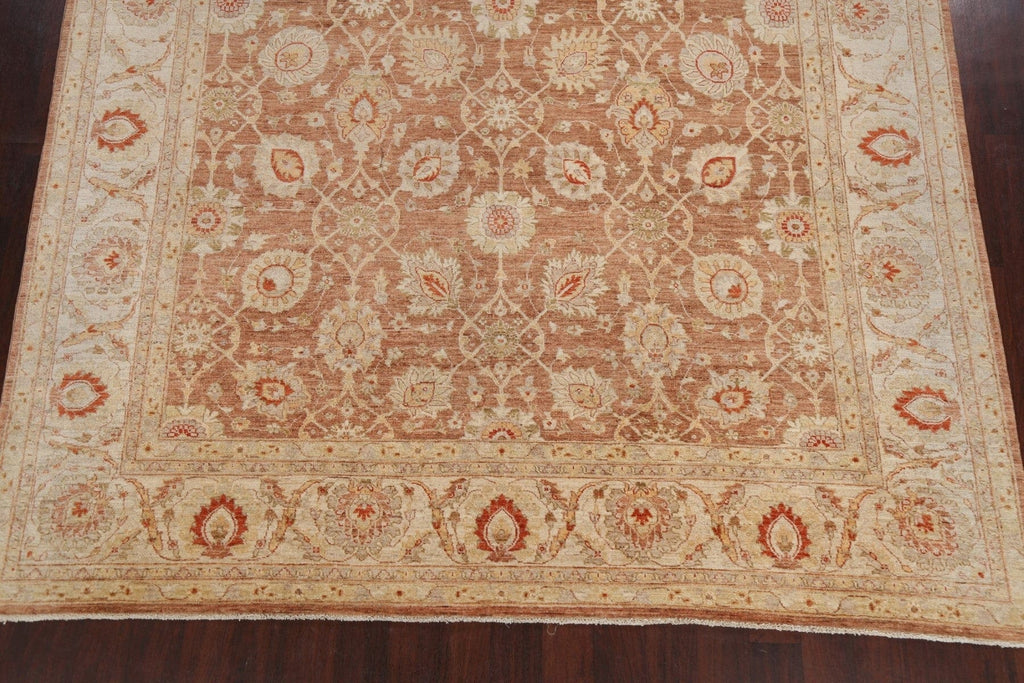 100% Vegetable Dye Floral Ziegler Oriental Area Rug 9x12