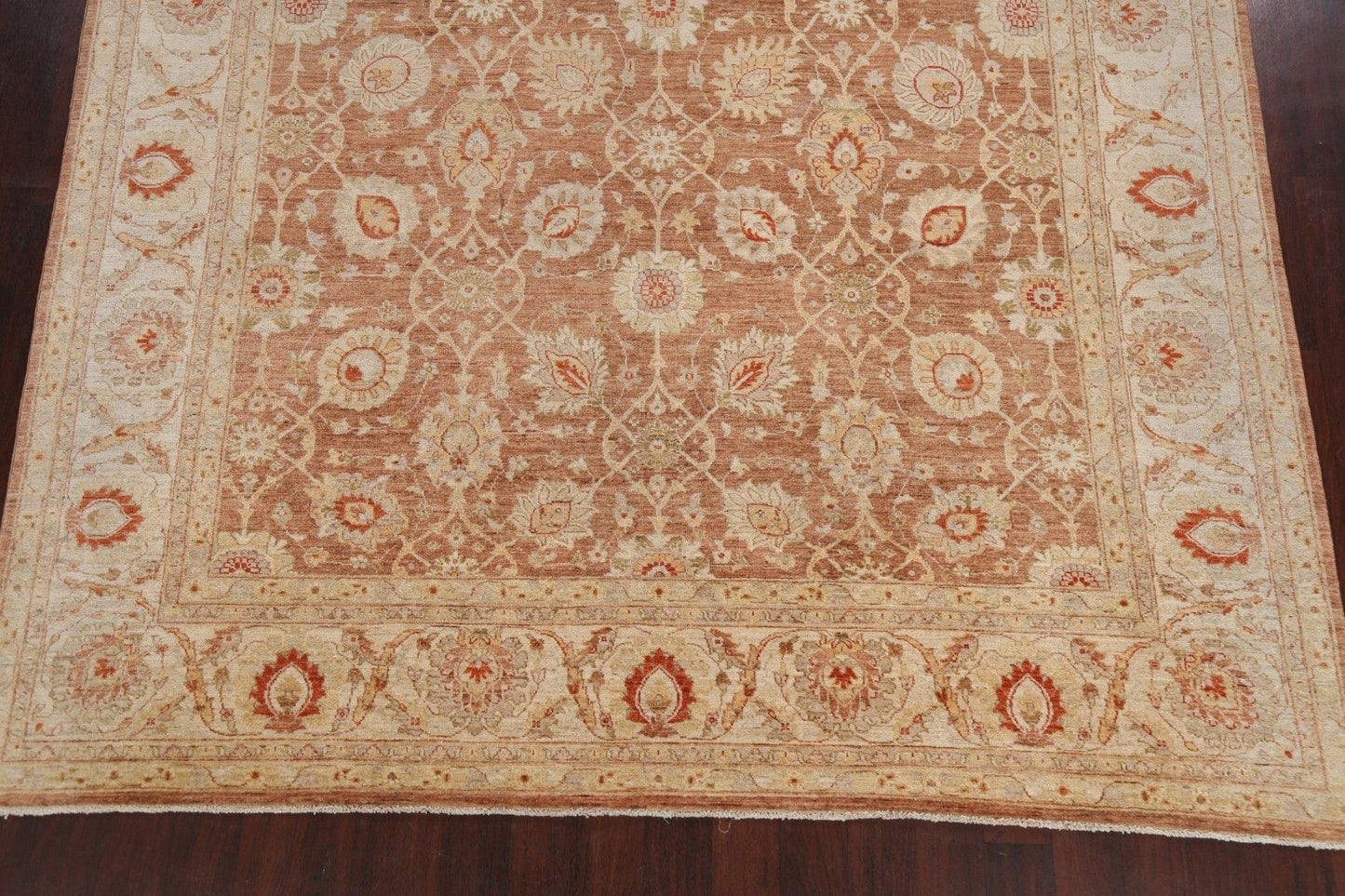 100% Vegetable Dye Floral Ziegler Oriental Area Rug 9x12