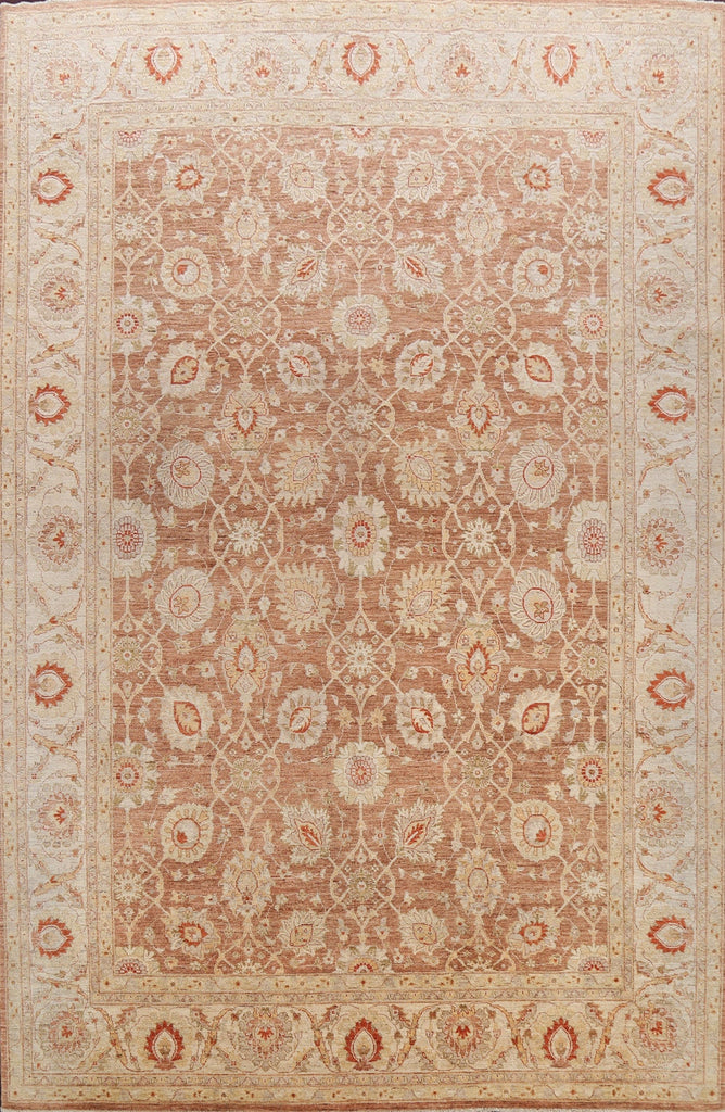 100% Vegetable Dye Floral Ziegler Oriental Area Rug 9x12