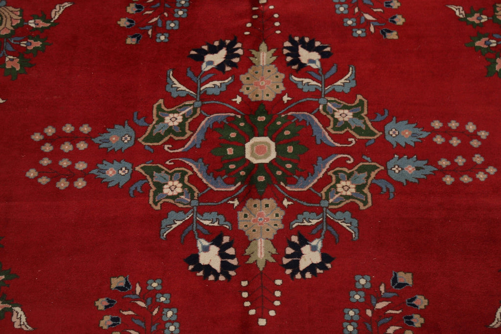 Floral Red Agra Oriental Area Rug 9x12