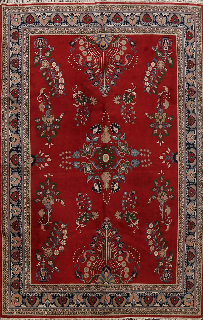 Floral Red Agra Oriental Area Rug 9x12