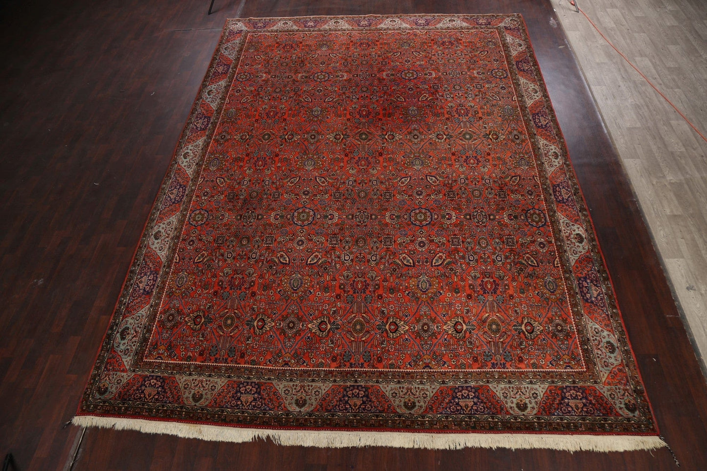 100% Vegetable Dye Floral Bidjar Persian Area Rug 11x15