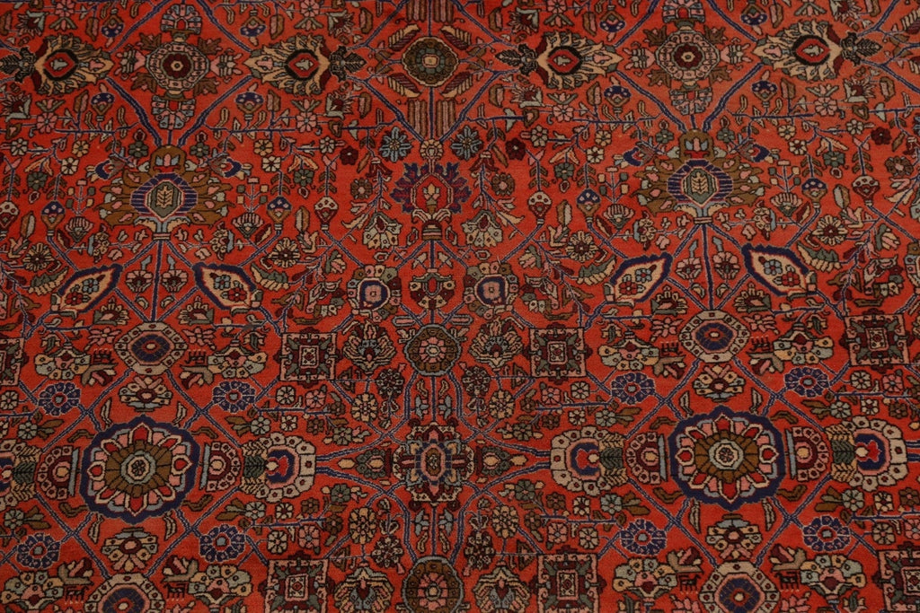 100% Vegetable Dye Floral Bidjar Persian Area Rug 11x15