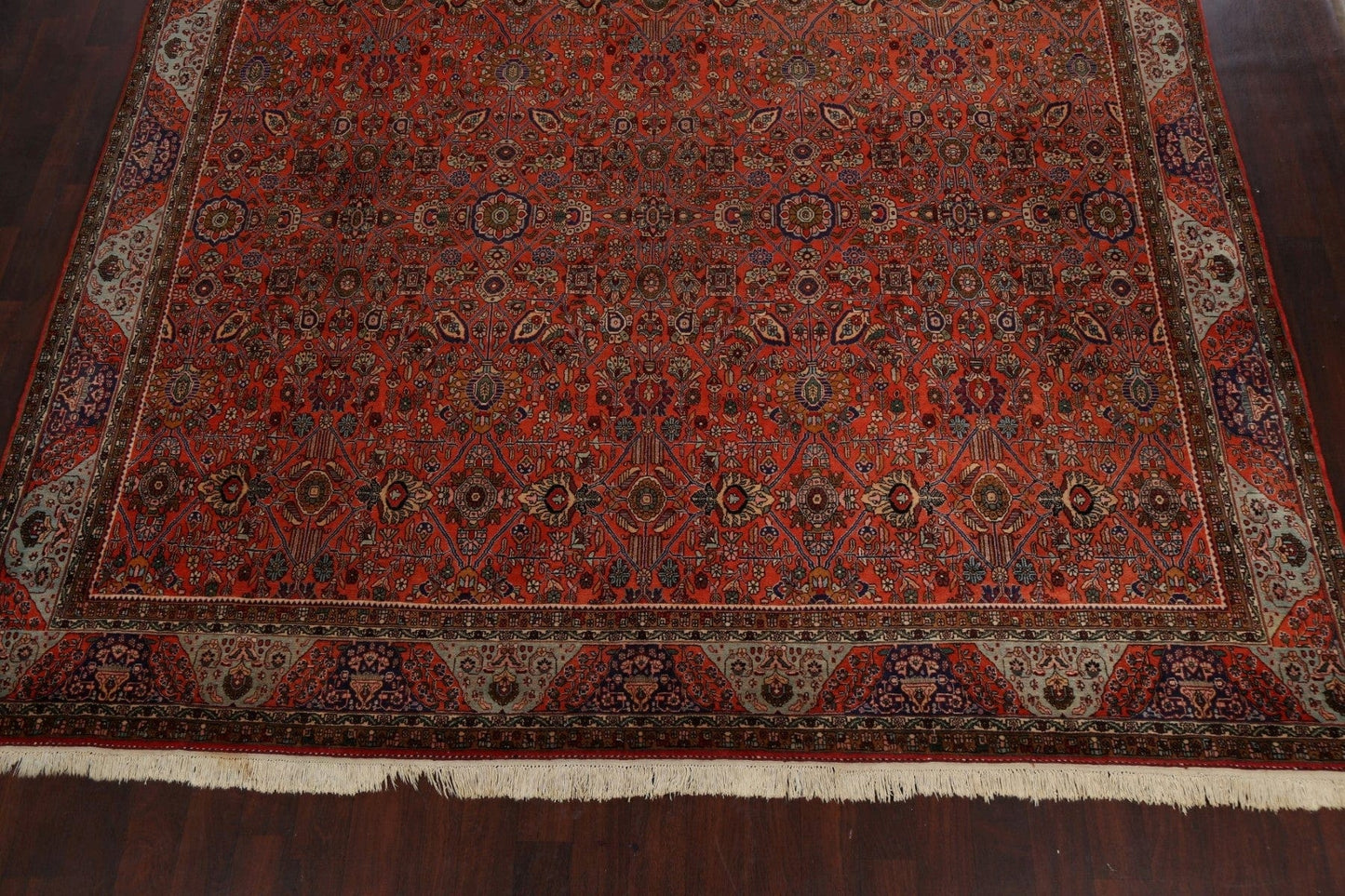 100% Vegetable Dye Floral Bidjar Persian Area Rug 11x15