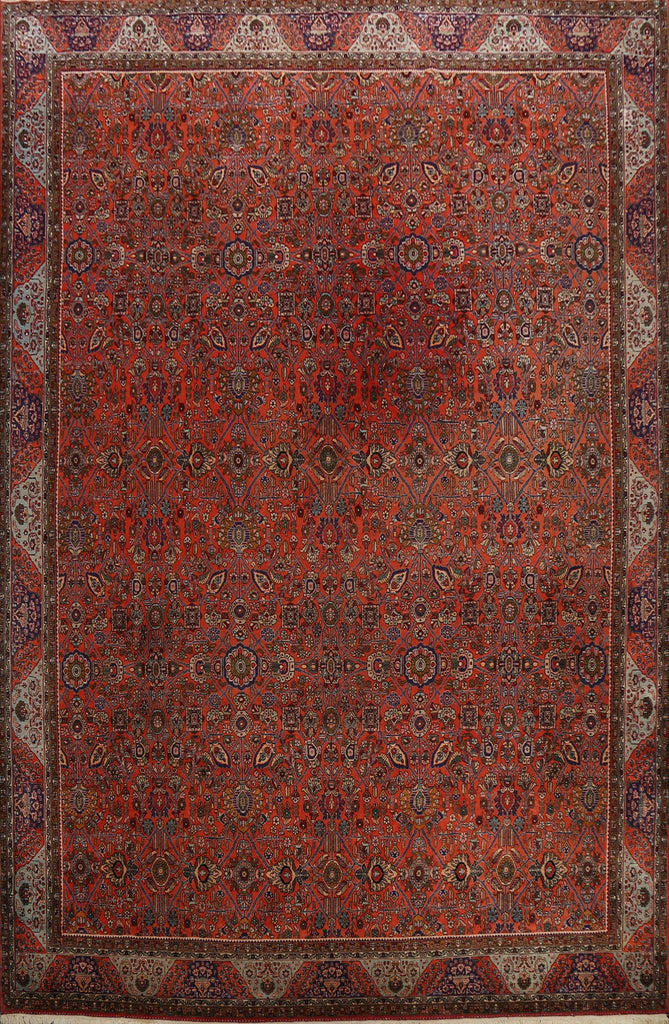 100% Vegetable Dye Floral Bidjar Persian Area Rug 11x15