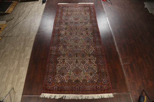 Masterpiece Pre-1900 Antique Vegetable Dye Kerman Persian Area Rug 8x18