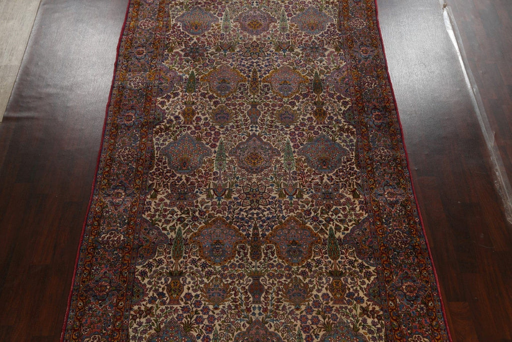 Masterpiece Pre-1900 Antique Vegetable Dye Kerman Persian Area Rug 8x18