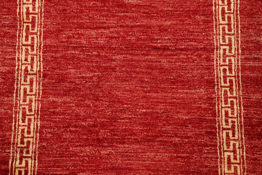 Contemporary Gabbeh Kashkoli Oriental Runner Rug 3x10