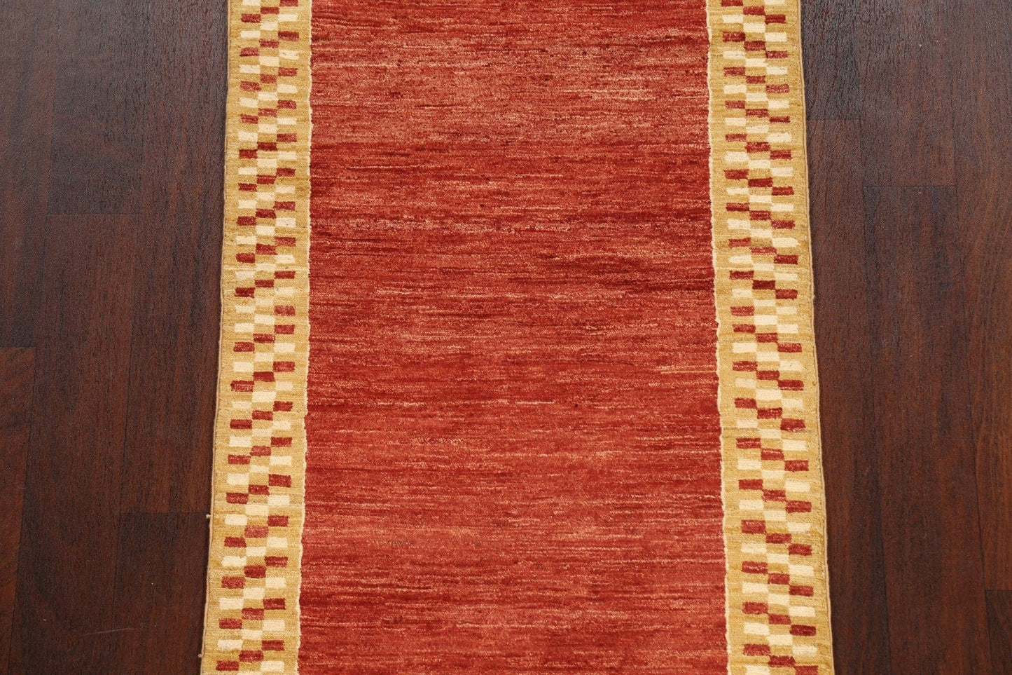 Contemporary Gabbeh Kashkoli Oriental Runner Rug 3x10