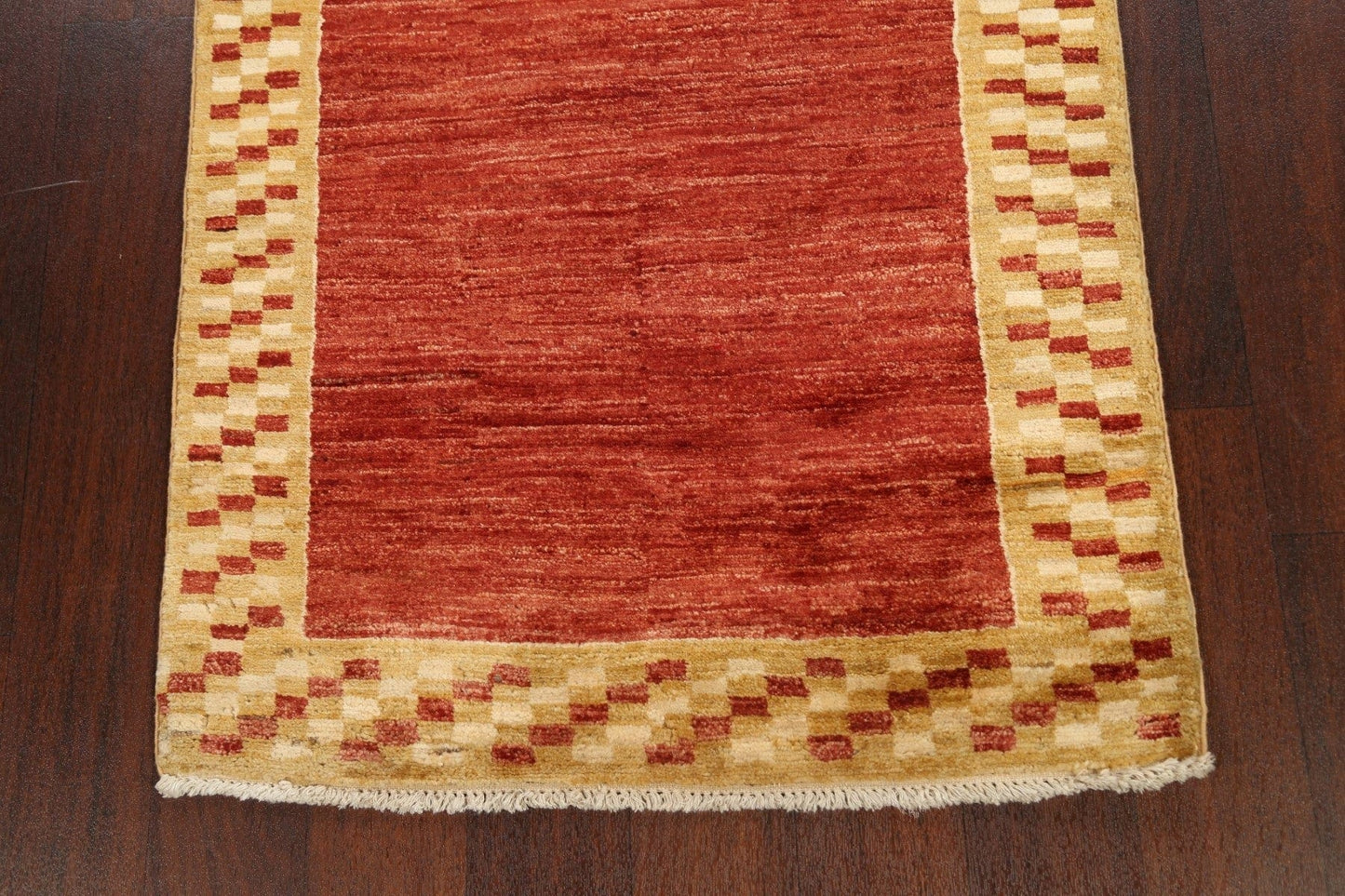 Contemporary Gabbeh Kashkoli Oriental Runner Rug 3x10