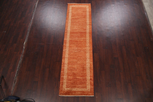 Contemporary Gabbeh Kashkoli Oriental Runner Rug 3x10