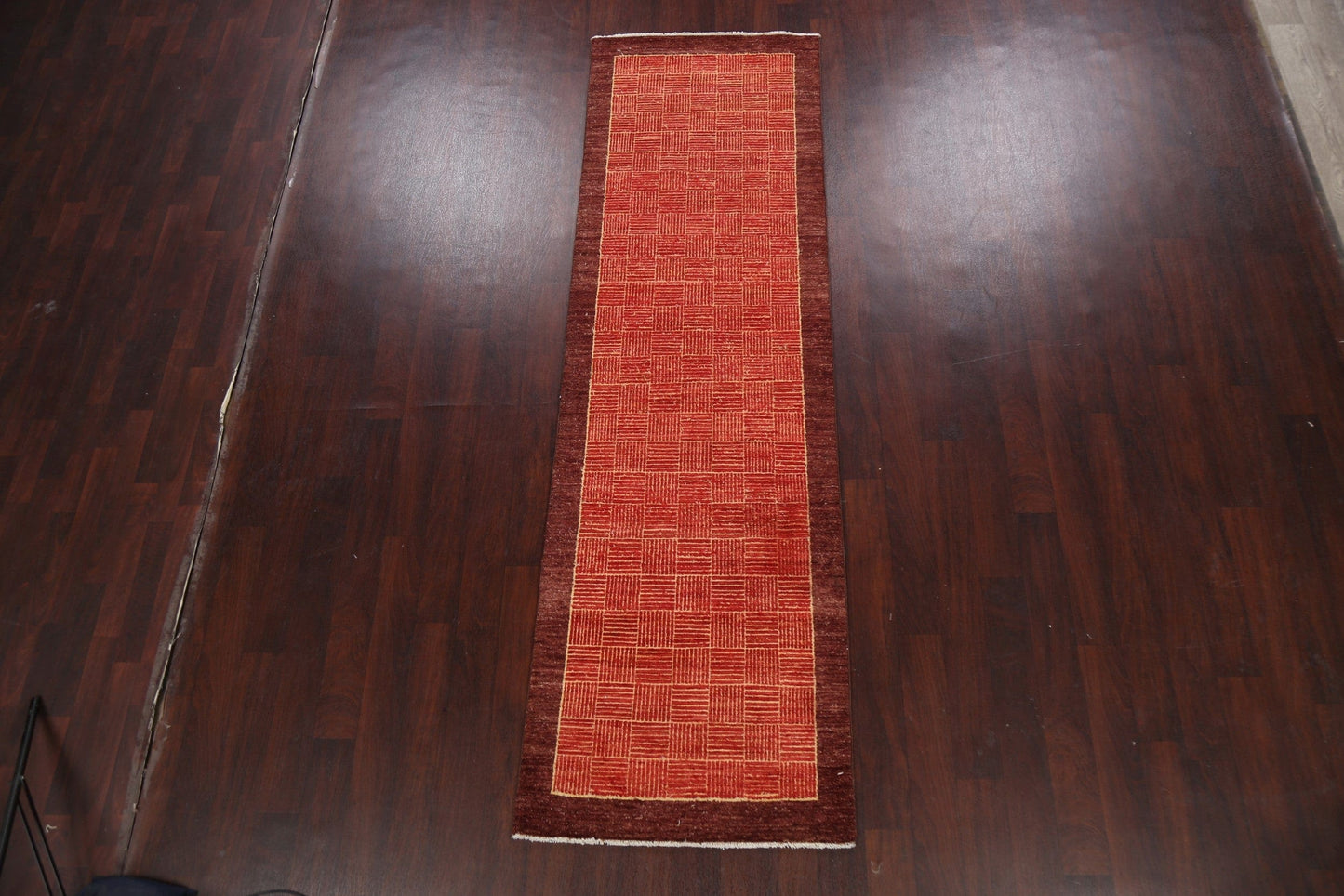 Contemporary Gabbeh Kashkoli Oriental Runner Rug 3x10