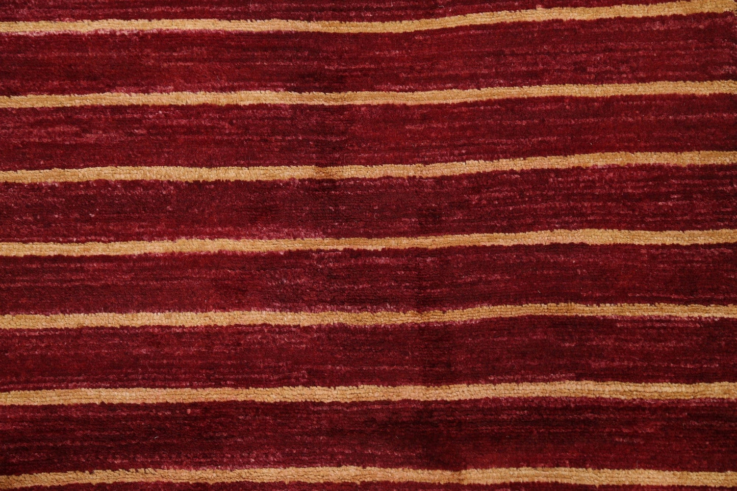 Stripe Contemporary Gabbeh Kashkoli Oriental Runner Rug 3x10