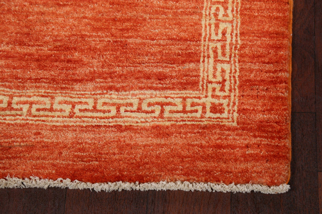 Contemporary Gabbeh Kashkoli Oriental Runner Rug 3x9