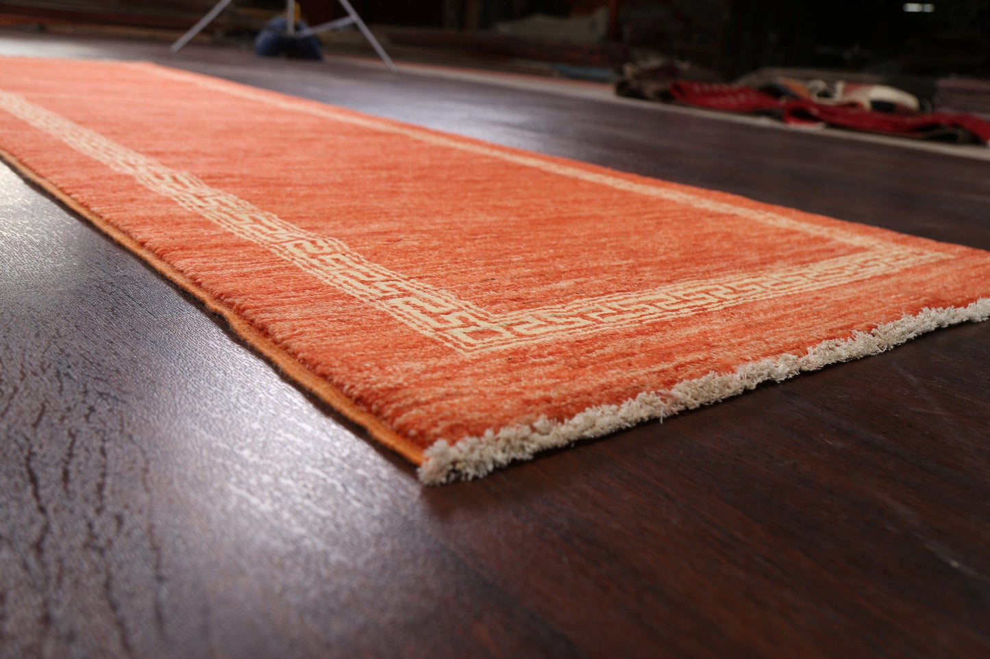 Contemporary Gabbeh Kashkoli Oriental Runner Rug 3x9