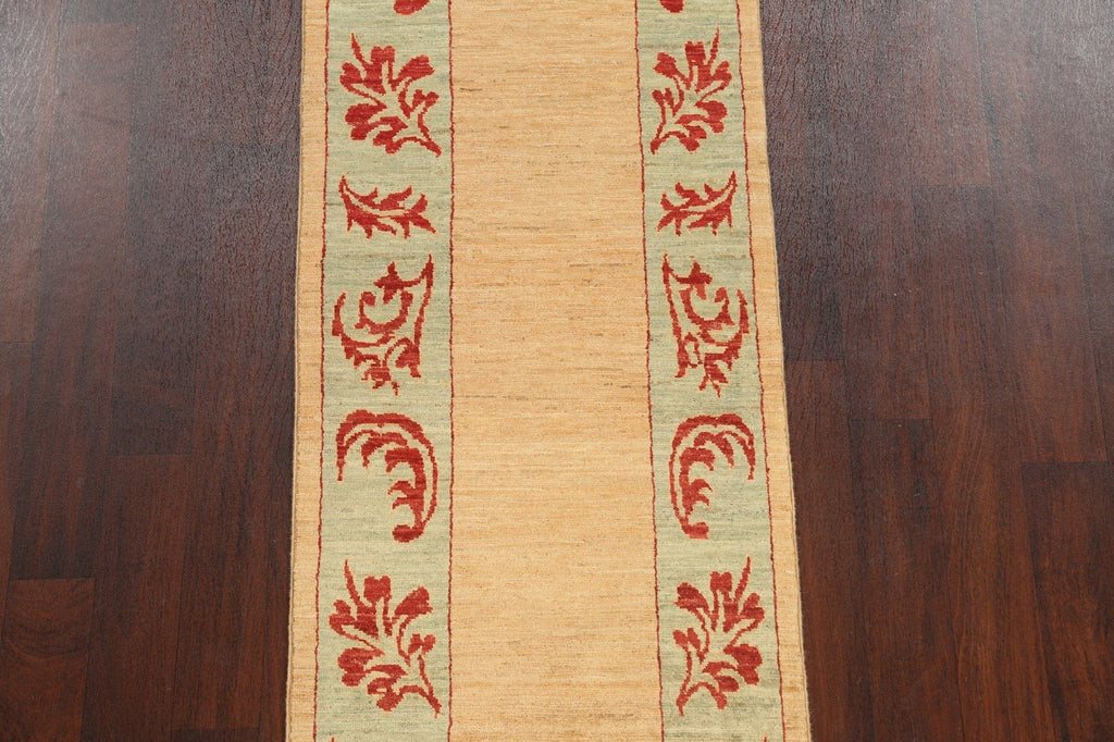 Contemporary Gabbeh Kashkoli Oriental Runner Rug 3x11