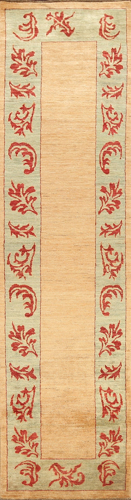 Contemporary Gabbeh Kashkoli Oriental Runner Rug 3x11