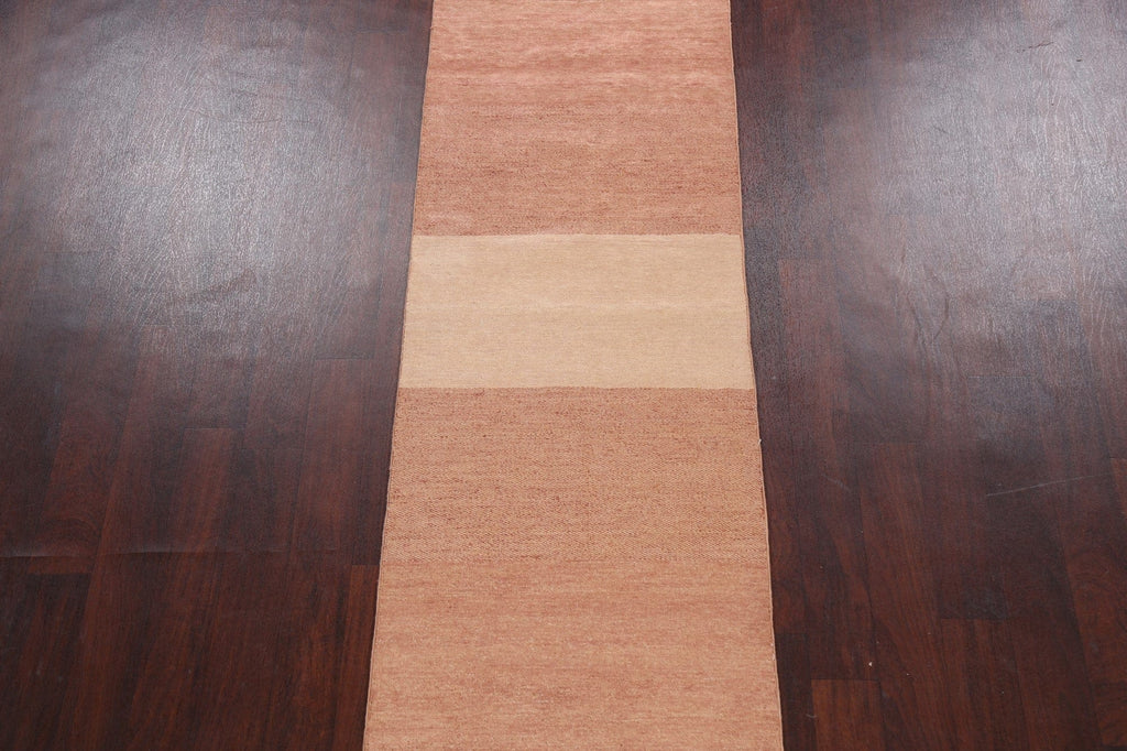 Contemporary Gabbeh Kashkoli Oriental Runner Rug 3x12