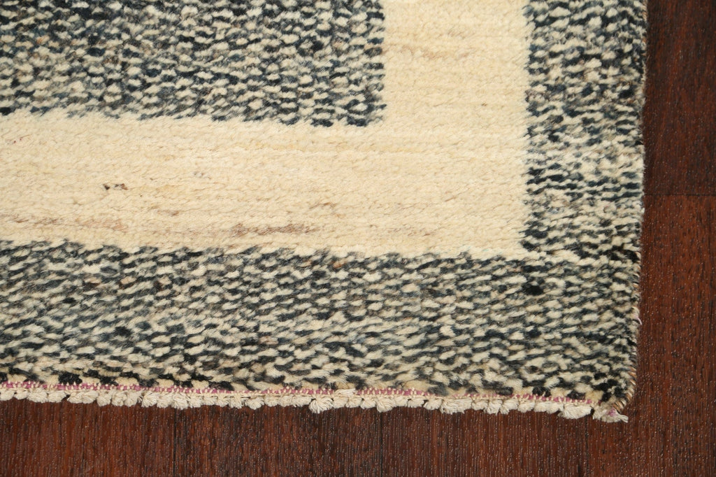 Contemporary Gabbeh Kashkoli Oriental Runner Rug 3x12