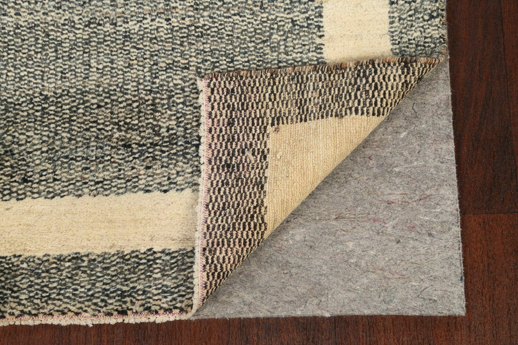 Contemporary Gabbeh Kashkoli Oriental Runner Rug 3x12